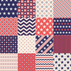 seamless stars retro pattern N10