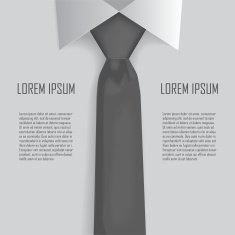 Shirt and tie business bacground vector