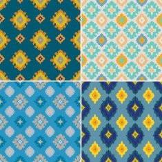 Set of Ikat Seamless Patterns N6