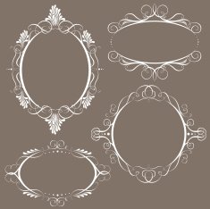 elegant swirls banners