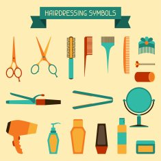 Hairdressing symbols