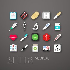 Flat Icons Set N24