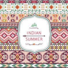 Seamless pattern in native american style N14