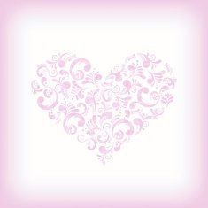 Floral heart shape N4