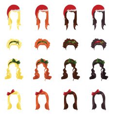 Female Christmas hairstyles