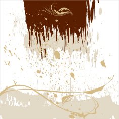 calligraphy flowers ornament on beige grunge background N3