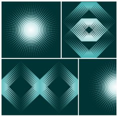 Abstract halftone elements