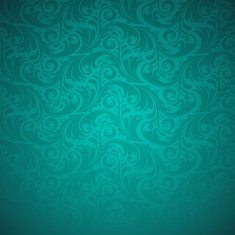 Emerald floral seamless pattern