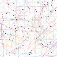 abstract colorful technology line pattern with white background