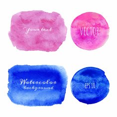 Wet Watercolor Backgrounds Hand Painted