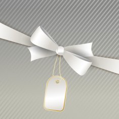 Vector christmas background with bow N8