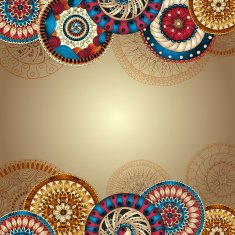 Vector abstract floral decorative background N67