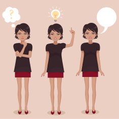 vector business character think idea