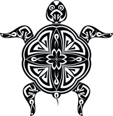 Tribal Tattoo Turtle