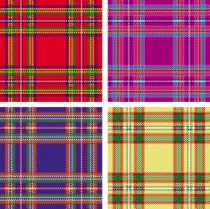 Vector pattern of seamless tartan plaid N3