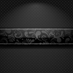 Abstract floral banner