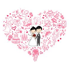 lovely wedding invitation card