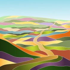 Multicolor summer landscape N2