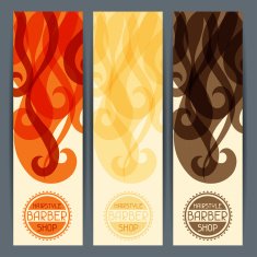 Hairstyle vertical banners