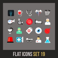 Flat icons set 19