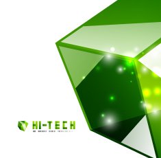 Glossy green hi-tech background