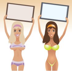 Girls with boards