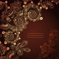 Vector floral decorative background N37