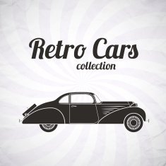 Retro cabriolet car vintage collection N7