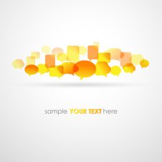 Speech bubble network background