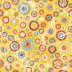 Seamless floral background in grunge style N2