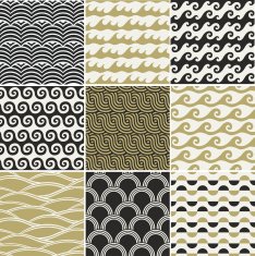 seamless ocean wave pattern N10
