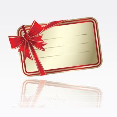 Red bow with card N2