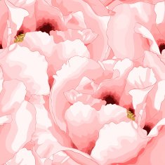 Beautiful seamless background with pink flowers N8