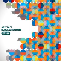 abstract color round pattern background N5