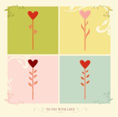 Heart shaped flowers for your Valentine