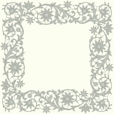 Lace Floral Pattern Frame