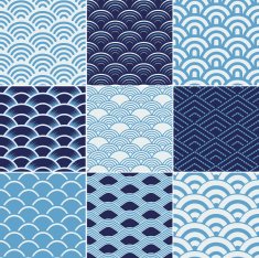 seamless ocean wave pattern N11