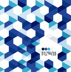 Blue mosaic background N3