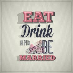 Wedding typography