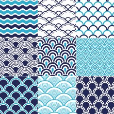 seamless ocean wave pattern N12