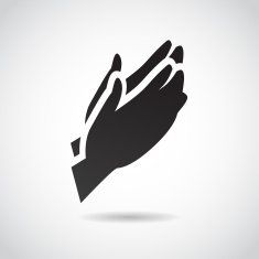 Prayer vector icon