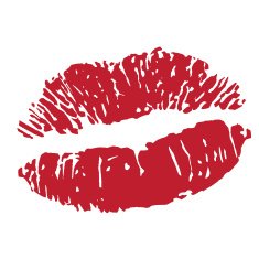 sexy kiss lipstick print N2