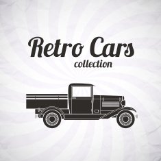 Retro pickup truck car vintage collection N2