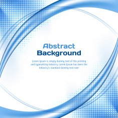 Blue wave background with halftone N5