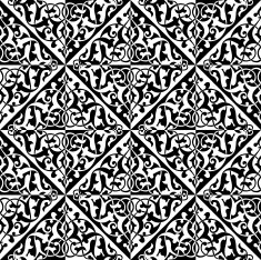 Vector flourish seamless pattern N8