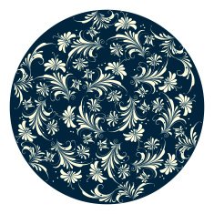 Floral Design In Circle