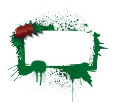 Christmas grunge frame