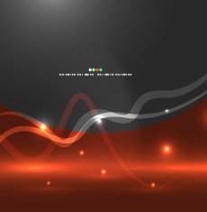 Vector glowing wave background N2
