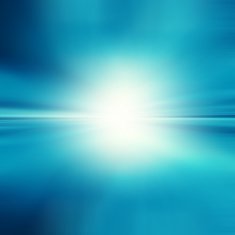 Blue abstract background with white spot light