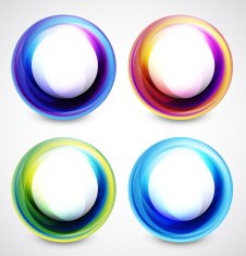 Shiny color swirls